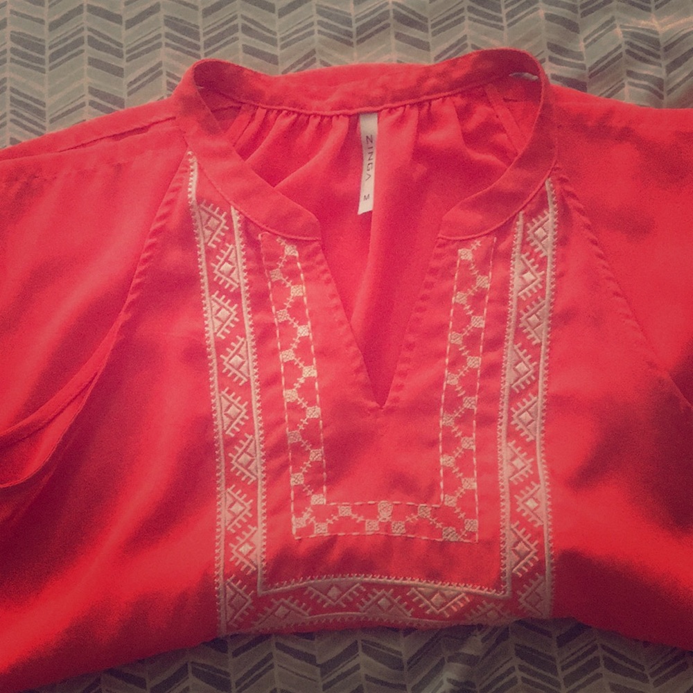 Coral tank top